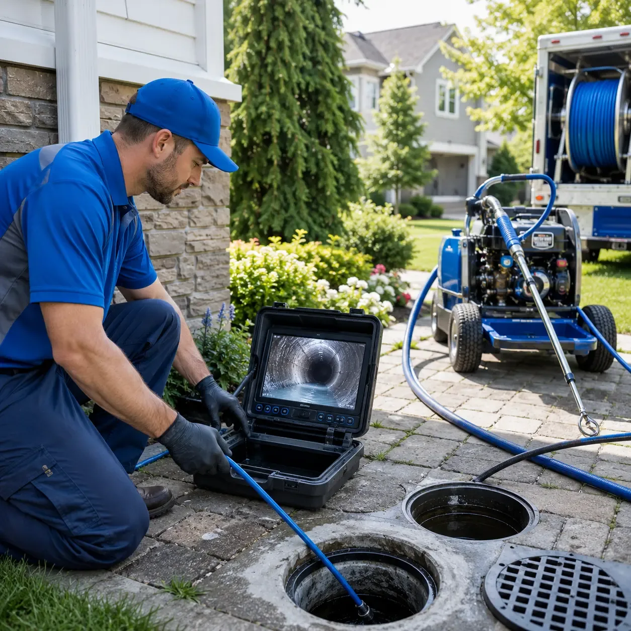 Outdoor drain cleaning professionals serving Truxton, NY