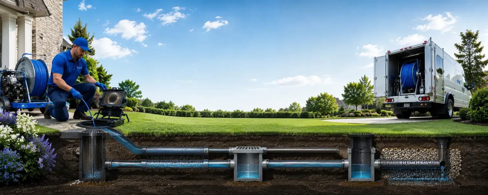 Outdoor drain cleaning information for Truxton, NY